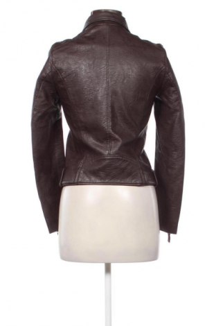 Дамско кожено яке H&M, Размер XS, Цвят Кафяв, Цена 58,00 лв.