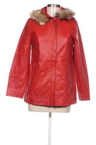 Damen Lederjacke Isaco & Kawa, Größe M, Farbe Rot, Preis 81,36 €