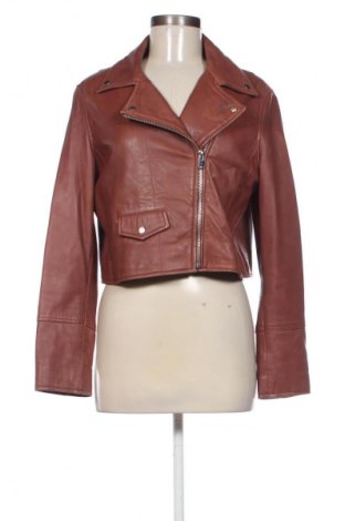 Geacă de piele pentru femei Mango, Mărime L, Culoare Maro, Preț 216,08 Lei