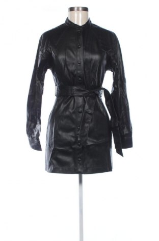 Damen Lederjacke Mango, Größe XS, Farbe Schwarz, Preis 31,36 €