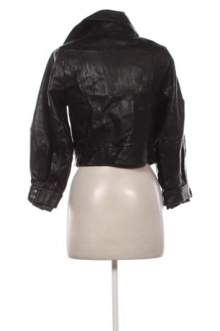 Дамско кожено яке Mango, Размер XS, Цвят Черен, Цена 51,99 лв.