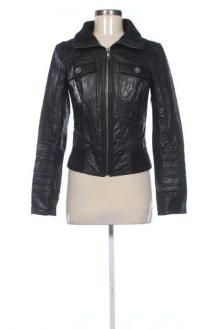 Дамско кожено яке ONLY, Размер S, Цвят Черен, Цена 96,49 лв.
