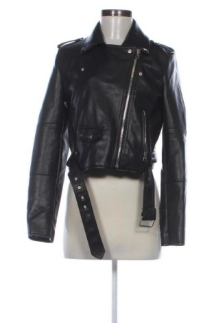 Damen Lederjacke Pull&Bear, Größe L, Farbe Schwarz, Preis 29,67 €