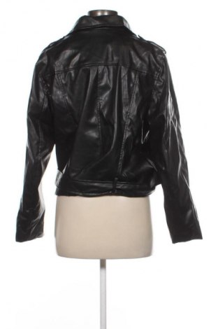 Дамско кожено яке SHEIN, Размер XL, Цвят Черен, Цена 75,99 лв.