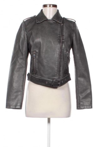 Dámská kožená bunda  Sinsay, Velikost M, Barva Šedá, Cena  734,00 Kč