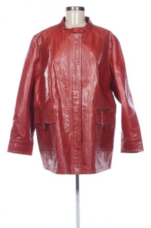Női bőrdzseki Ulla Popken, Méret XXL, Szín Piros, Ár 12 400 Ft