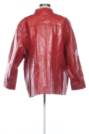 Női bőrdzseki Ulla Popken, Méret XXL, Szín Piros, Ár 12 400 Ft