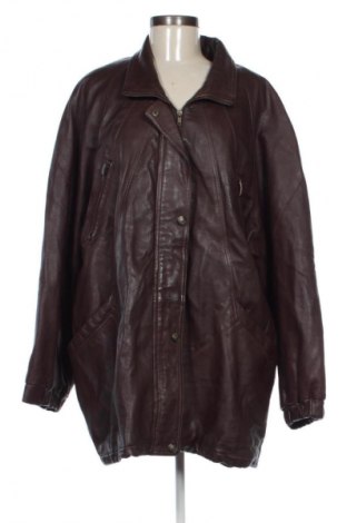 Geacă de piele pentru femei Unbranded, Mărime XXL, Culoare Maro, Preț 485,00 Lei