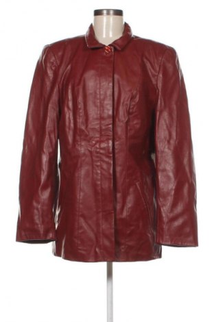 Geacă de piele pentru femei Unbranded, Mărime XL, Culoare Roșu, Preț 410,53 Lei