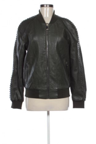 Damska kurtka skórzana Unbranded, Rozmiar M, Kolor Zielony, Cena 133,33 zł