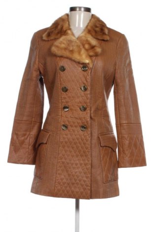 Damska kurtka skórzana Unbranded, Rozmiar S, Kolor Brązowy, Cena 224,71 zł