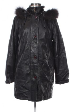 Дамско кожено яке Unbranded, Размер S, Цвят Черен, Цена 112,99 лв.