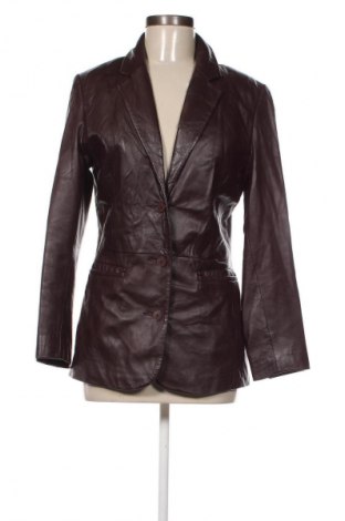 Дамско кожено яке Unbranded, Размер S, Цвят Кафяв, Цена 97,99 лв.