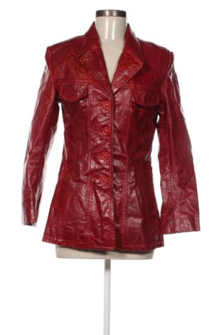 Geacă de piele pentru femei Unbranded, Mărime M, Culoare Roșu, Preț 355,99 Lei