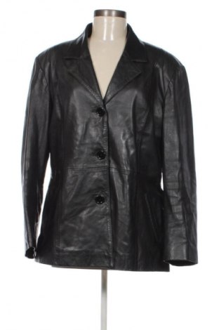 Γυναικείο δερμάτινο μπουφάν Unbranded, Μέγεθος XXL, Χρώμα Μαύρο, Τιμή 50,00 €