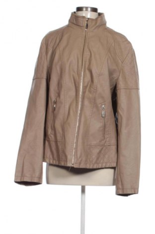 Γυναικείο δερμάτινο μπουφάν Unbranded, Μέγεθος 3XL, Χρώμα Καφέ, Τιμή 27,99 €