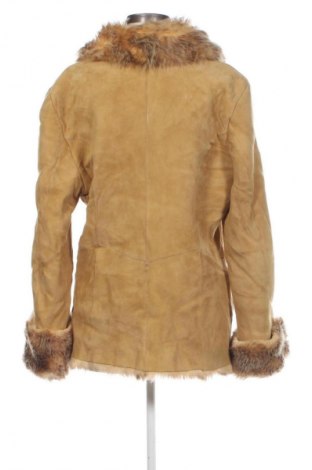 Γυναικείο δερμάτινο μπουφάν Unbranded, Μέγεθος 3XL, Χρώμα Καφέ, Τιμή 94,99 €