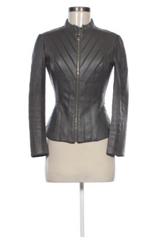Geacă de piele pentru femei Versace Collection, Mărime S, Culoare Gri, Preț 1.184,99 Lei