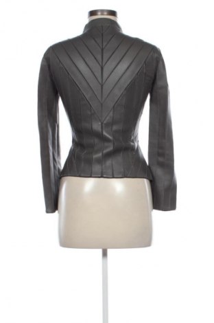 Geacă de piele pentru femei Versace Collection, Mărime S, Culoare Gri, Preț 1.184,99 Lei