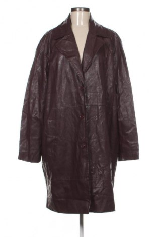 Geacă de piele pentru femei Violeta by Mango, Mărime XXL, Culoare Roșu, Preț 107,89 Lei