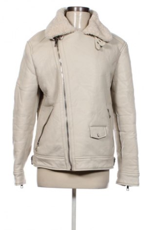 Γυναικείο δερμάτινο μπουφάν Zara, Μέγεθος S, Χρώμα  Μπέζ, Τιμή 31,99 €