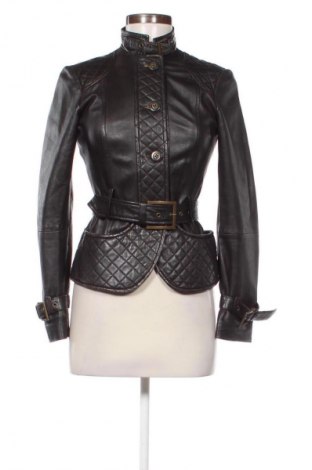 Γυναικείο δερμάτινο μπουφάν Zara, Μέγεθος S, Χρώμα Καφέ, Τιμή 45,52 €