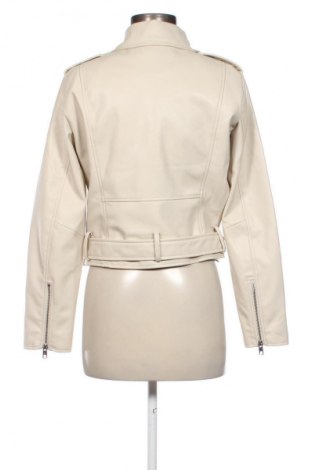 Дамско кожено яке Zara, Размер L, Цвят Бежов, Цена 41,06 лв.