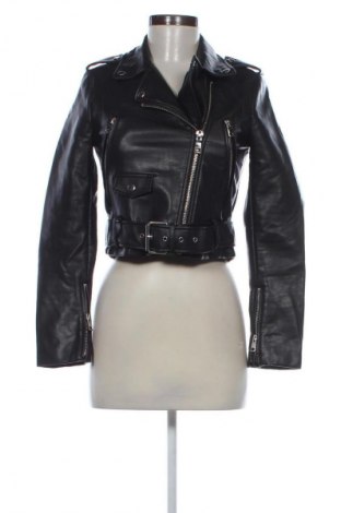 Damen Lederjacke Zara, Größe XS, Farbe Schwarz, Preis 27,63 €