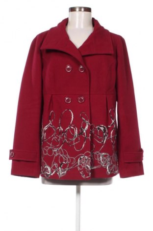 Γυναικείο παλτό Unbranded, Μέγεθος L, Χρώμα Κόκκινο, Τιμή 29,74 €