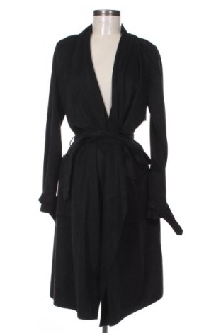 Дамско палто Zara, Размер M, Цвят Черен, Цена 49,46 лв.