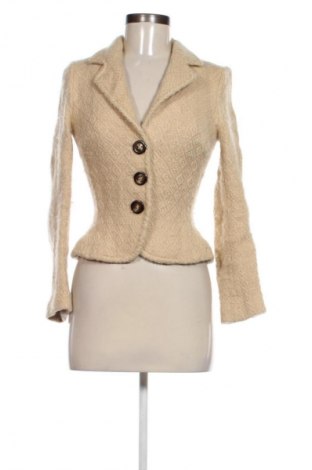 Дамско сако Zara, Размер S, Цвят Бежов, Цена 40,99 лв.