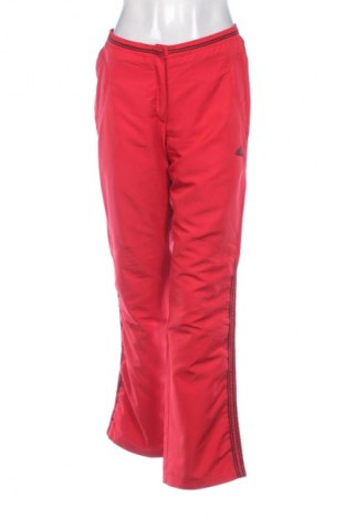 Γυναικείο αθλητικό παντελόνι Adidas, Μέγεθος M, Χρώμα Κόκκινο, Τιμή 21,00 €