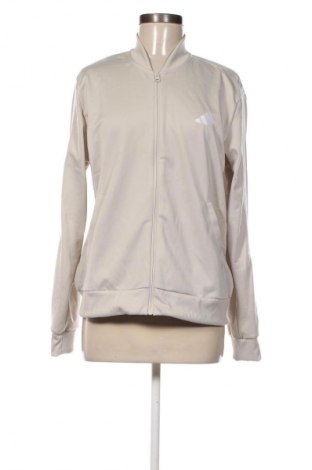 Дамско спортно горнище Adidas, Размер L, Цвят Бежов, Цена 109,99 лв.
