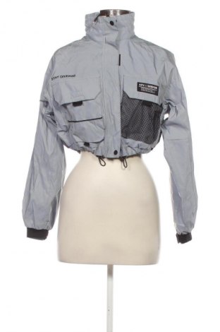 Γυναικείο μπουφάν Bershka, Μέγεθος XS, Χρώμα Γκρί, Τιμή 17,99 €