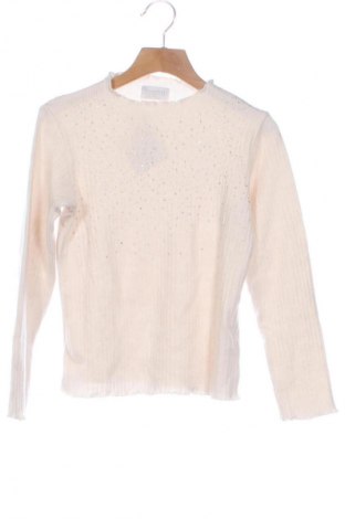 Dziecięca bluzka Contrast, Rozmiar 7-8y/ 128-134 cm, Kolor ecru, Cena 47,99 zł