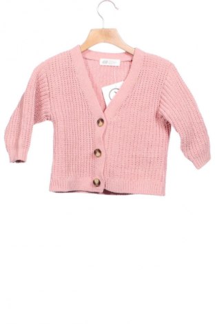 Dziecięcy kardigan H&M, Rozmiar 18-24m/ 86-98 cm, Kolor Różowy, Cena 26,99 zł