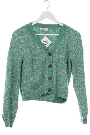Dziecięcy kardigan H&M, Rozmiar 12-13y/ 158-164 cm, Kolor Zielony, Cena 22,99 zł
