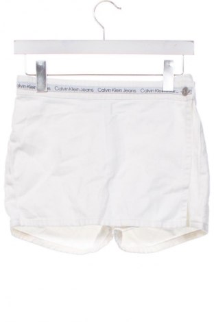 Детска пола Calvin Klein Jeans, Размер 14-15y/ 168-170 см, Цвят Бял, Цена 24,99 лв.