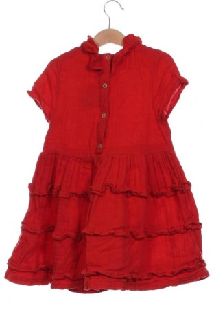 Kinderkleid Petit Bateau, Größe 5-6y/ 116-122 cm, Farbe Rot, Preis 17,99 €