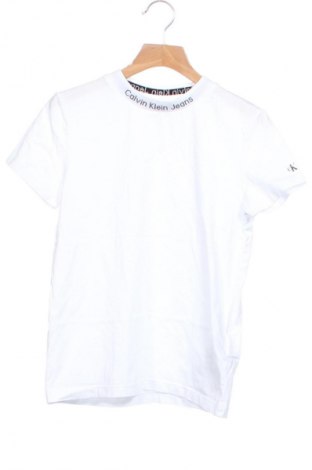 Kinder T-Shirt Calvin Klein, Größe 10-11y/ 146-152 cm, Farbe Weiß, Preis 24,99 €