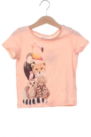 Dziecięcy T-shirt H&M, Rozmiar 18-24m/ 86-98 cm, Kolor Różowy, Cena 25,99 zł