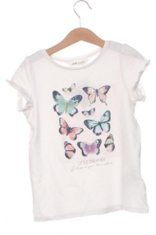 Tricou pentru copii H&M, Mărime 6-7y/ 122-128 cm, Culoare Alb, Preț 26,99 Lei