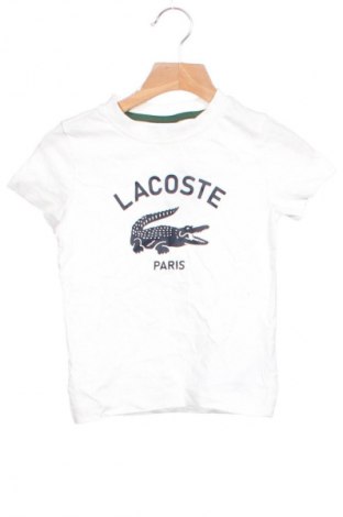 Kinder T-Shirt Lacoste, Größe 2-3y/ 98-104 cm, Farbe Weiß, Preis 38,99 €