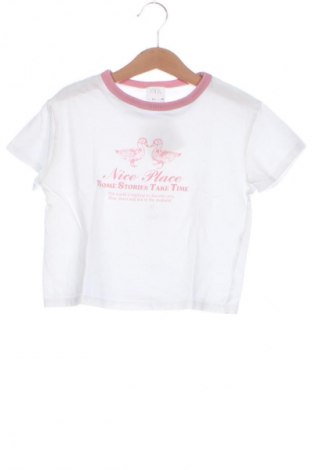 Dziecięcy T-shirt Zara, Rozmiar 6-7y/ 122-128 cm, Kolor Biały, Cena 27,59 zł