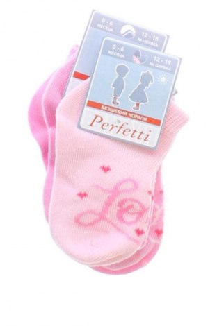 Skarpety dziecięce Unbranded, Rozmiar 3-6m/ 62-68 cm, Kolor Różowy, Cena 27,59 zł