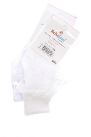 Skarpety dziecięce Unbranded, Rozmiar 3-4y/ 104-110 cm, Kolor Biały, Cena 25,99 zł