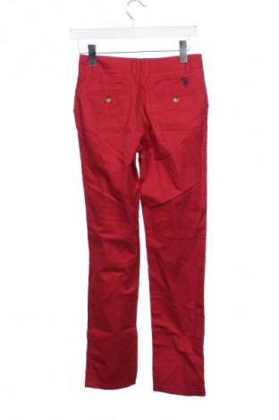 Детски панталон U.S. Polo Assn., Размер 14-15y/ 168-170 см, Цвят Червен, Цена 34,99 лв.