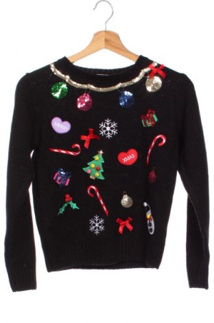 Детски пуловер KappAhl, Размер 10-11y/ 146-152 см, Цвят Черен, Цена 20,99 лв.