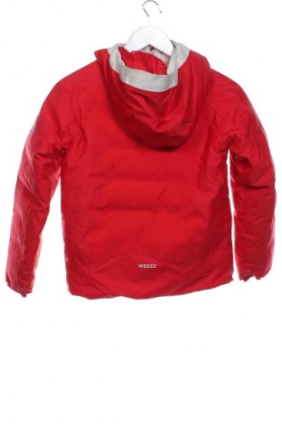 Dziecięca zimowa kurtka sportowa Decathlon, Rozmiar 9-10y/ 140-146 cm, Kolor Czerwony, Cena 93,99 zł