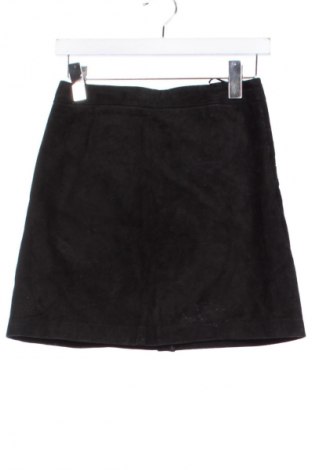 Кожена пола Mango, Размер XS, Цвят Черен, Цена 27,00 лв.